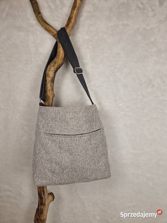 Torba handmade szary melanż dolnośląskie