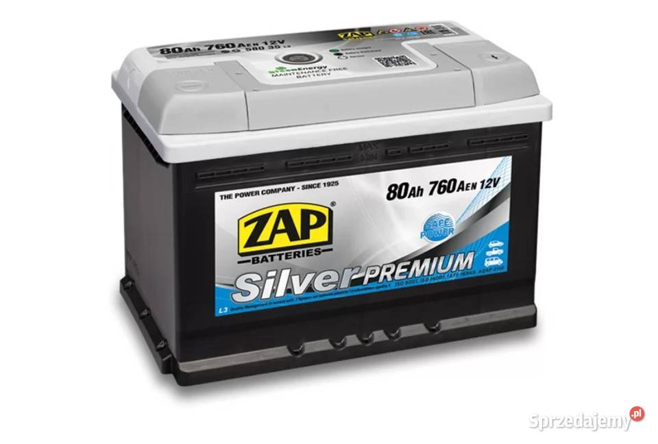 Akumulator Zap Silver Premium 80Ah 760A Wałbrzych