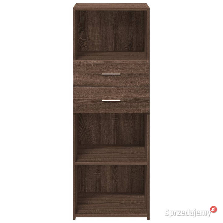 Wysoka szafka brązowy dąb 45x425x124 WM846172 Dom i Ogród Warszawa