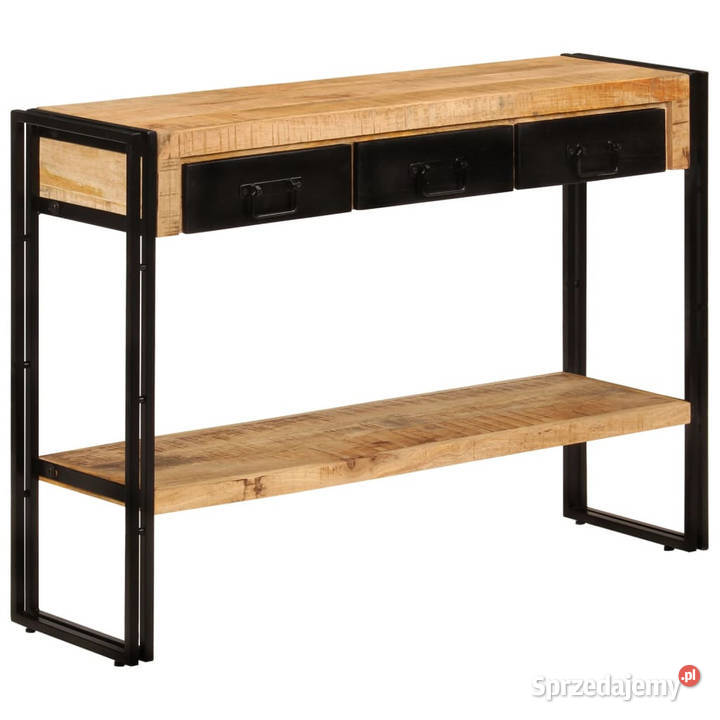 Stolik konsolowy 110x30x76 lite drewno mango Warszawa