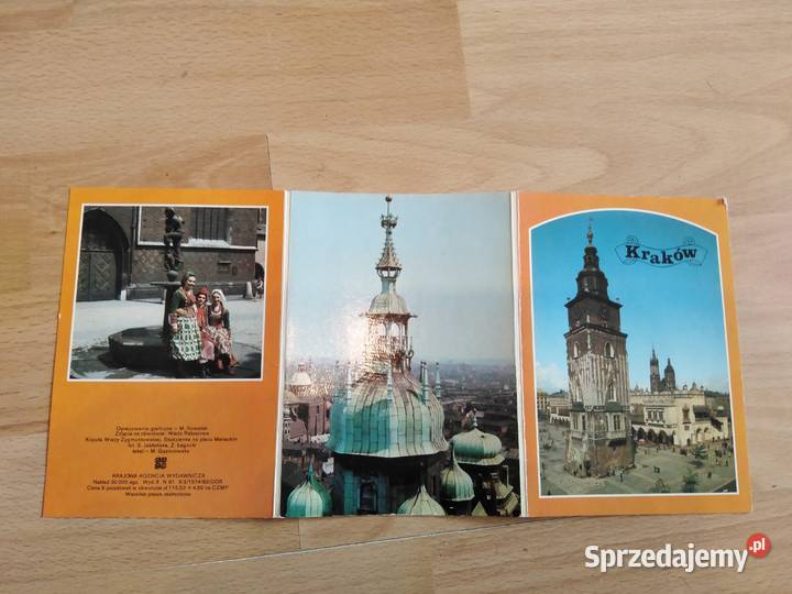 Zestaw 9 Pocztówek w Obwolucie Kraków PRL dolnośląskie Wałbrzych