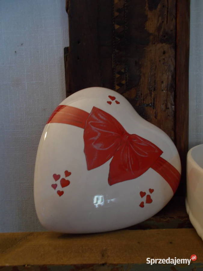 Ceramiczna Szkatułka Serduszko Bombonierka Lata