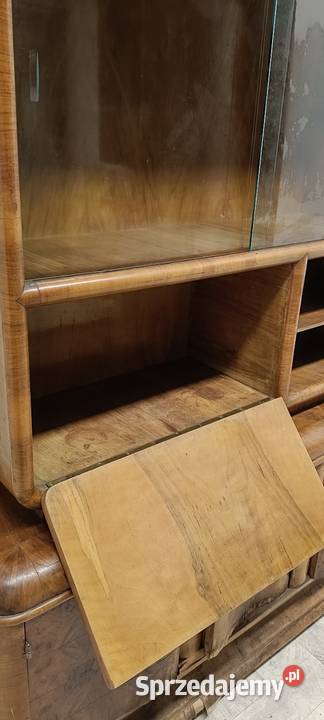 kredens witryną biblioteka art deco orzech lata Radomsko sprzedam