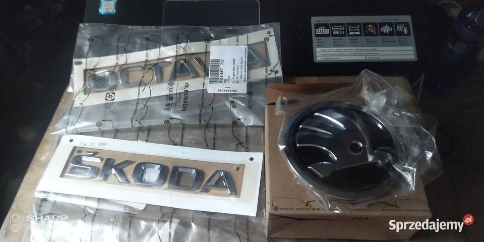 Skoda Octavia III Logo napisy klapy tylniej osobowe Łódź sprzedam