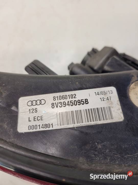 LAMPA LEWY TYŁ AUDI A3 8V 3 DRZWI 8V3945095B Przystajń