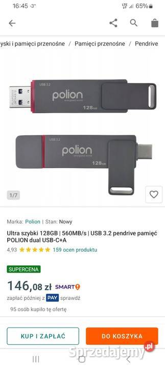 Nowy Pendrive 128GB