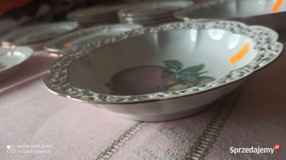 Talerzyk deserowy Subtelne owoce Syg numeryczna Antyki, Sztuka, Kolekcje pomorskie Gdańsk