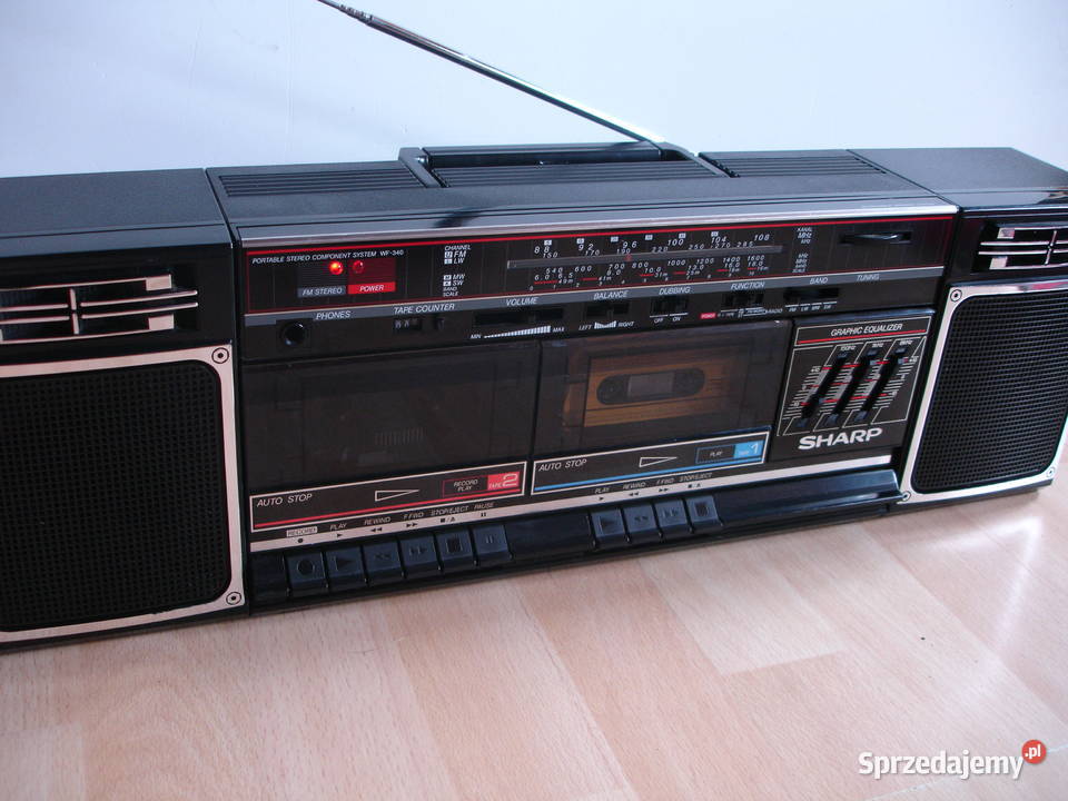 Radiomagnetofon SHARP WF340 lubuskie Zielona Góra sprzedam