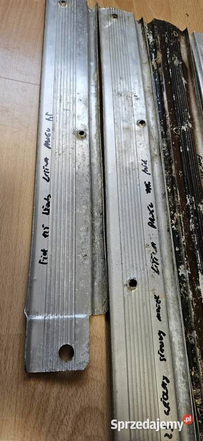 KompletOryginalne aluminiowe listwy progowe Fiat Barlinek sprzedam