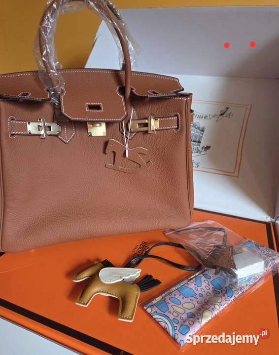 Torebka torba Hermes Birkin carmel brązowy 30 Do ręki  łódzkie Łódź sprzedam