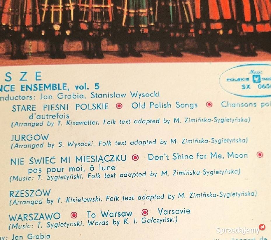 Mazowsze płyta winylowa z roku 1970 płyta winylowa sprzedam