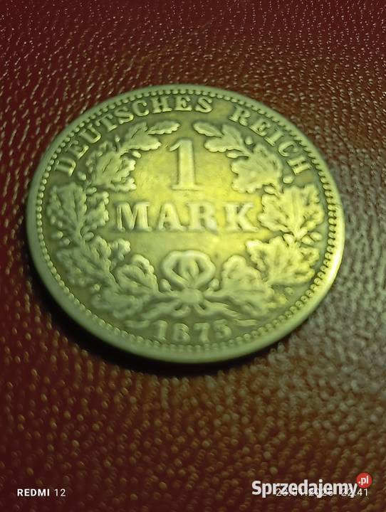 Niemcy Cesarstwo 1 Marka 1875 A Srebro RZADSZA Warszawa