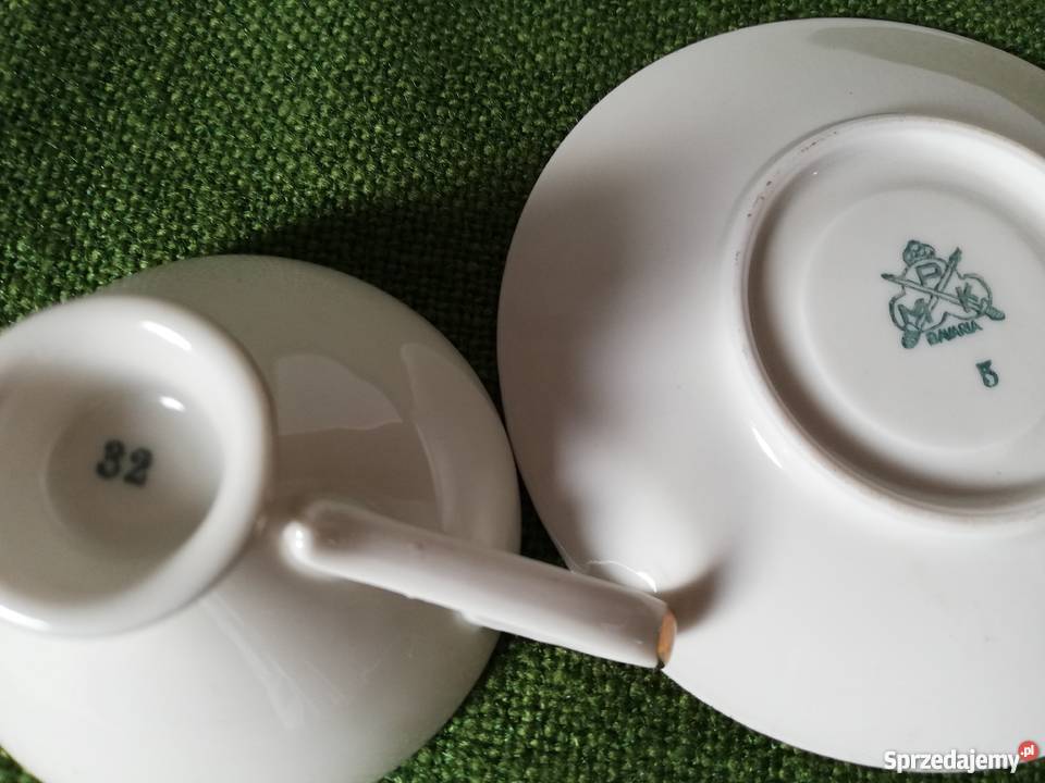 Filiżanka sygnowana miecze KPM Porcelana i szkło