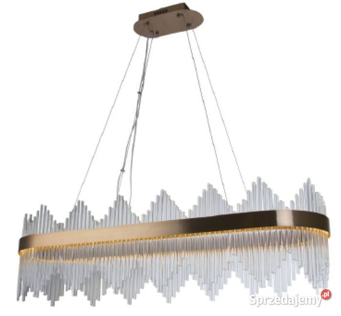 Delhi Crystal Rods Long 110 żyrandol LED Lampy wiszące Katowice