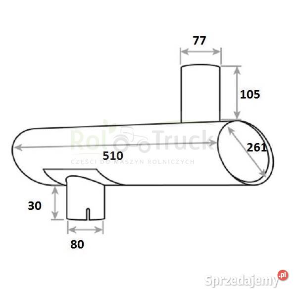 TŁUMIK WYDECHOWY CASE A184475 Kolno