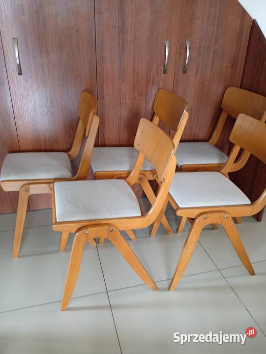 Krzesła bumerangZieliński PRL