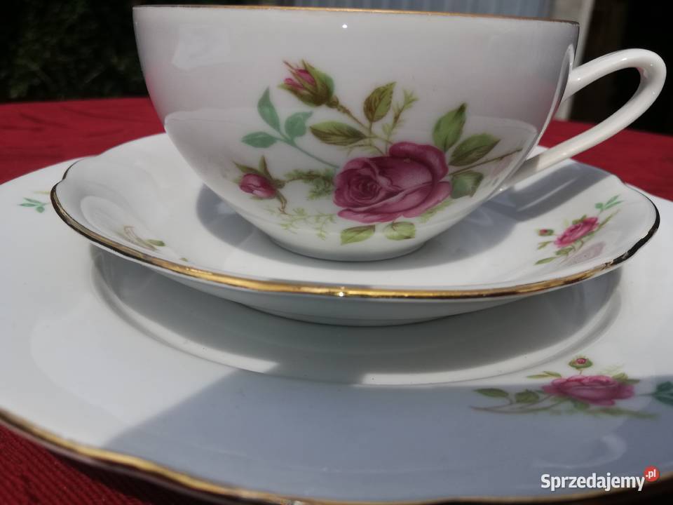 filiżanka śniadaniówka z różą