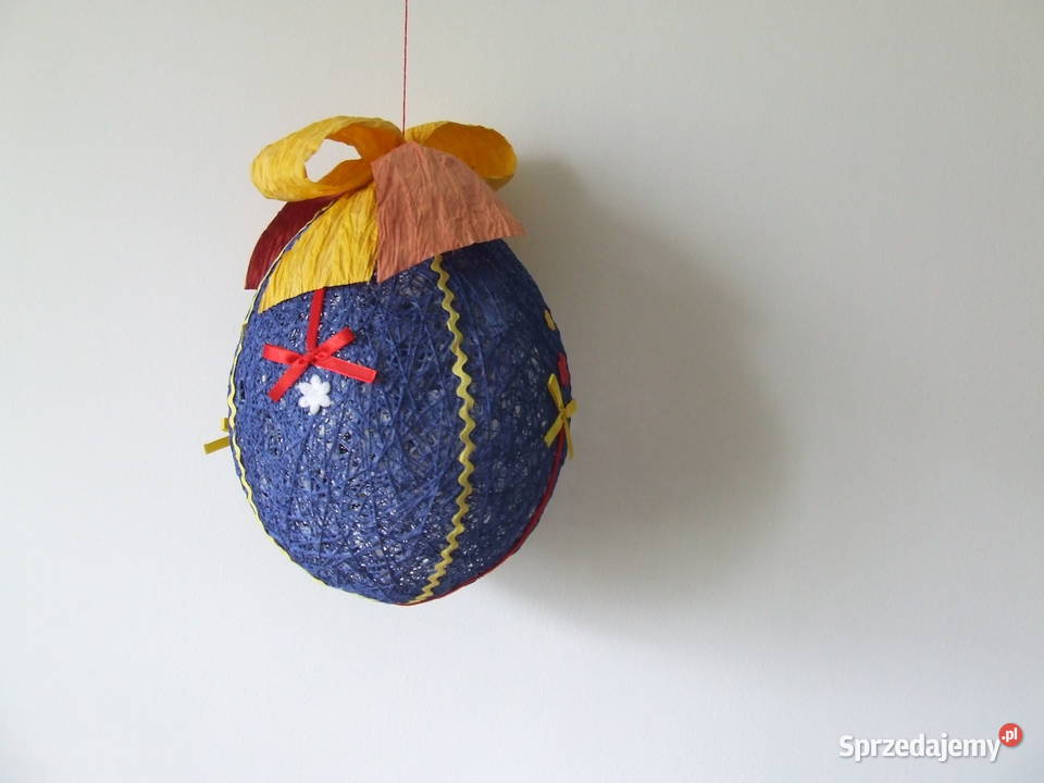 Dekoracyjne jajko wielkanocne granatowe 18 Oborniki Śląskie sprzedam