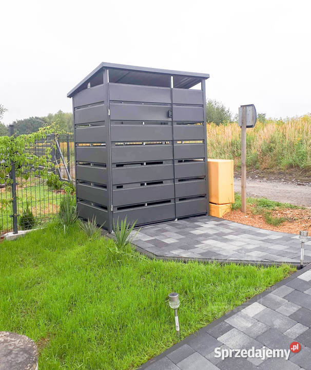 Wiata śmietnikowa spad tył 18x1m antracyt Ostrowiec Świętokrzyski