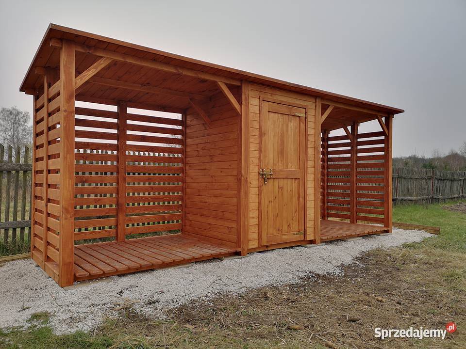 Drewutnia 2 x15m domek 15 x 15m drewutnia 2 x