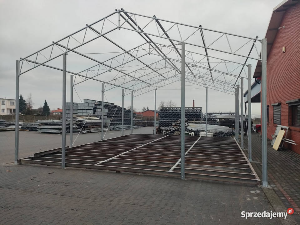 NOWA Konstrukcja stalowa hali 8 x 24 słup 4 m pełny VAT Motoryzacja Piekarzew