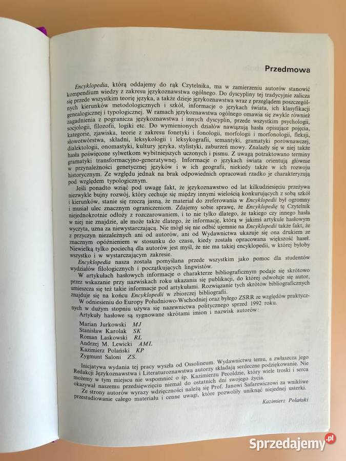 Encyklopedia językoznawstwa ogólnego red K Książki naukowe i popularnonaukowe Katowice