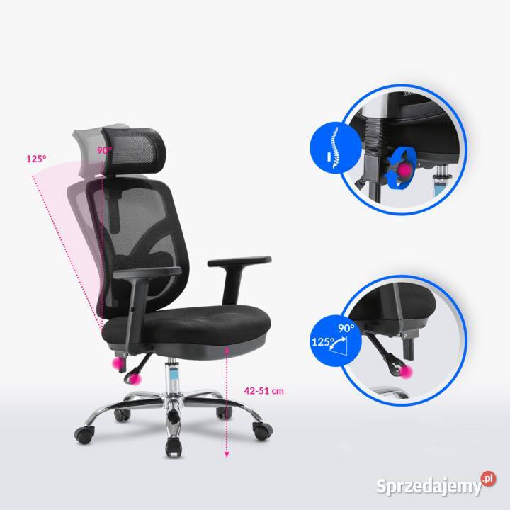 Fotel biurowy ergonomiczny ANGEL obrotowy podkarpackie Jarosław