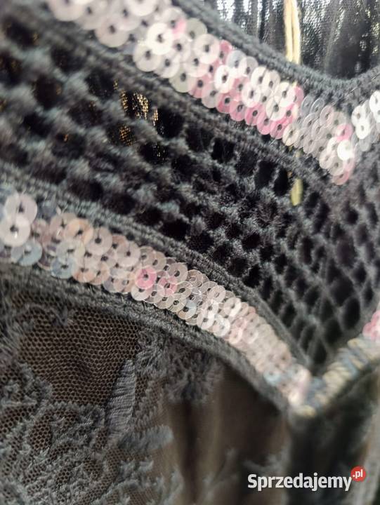 Bluzka damska plus size lekka etamina z koronką Pątnów