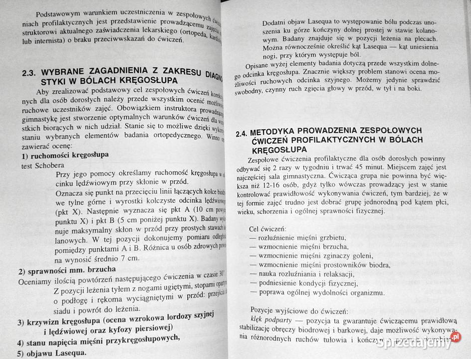 Aktywność ruchowa w profilaktyce bólów Chełm