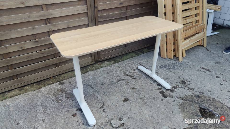 Biurko IKEA Bekant 140x60 regulowana wysokość mazowieckie Warszawa