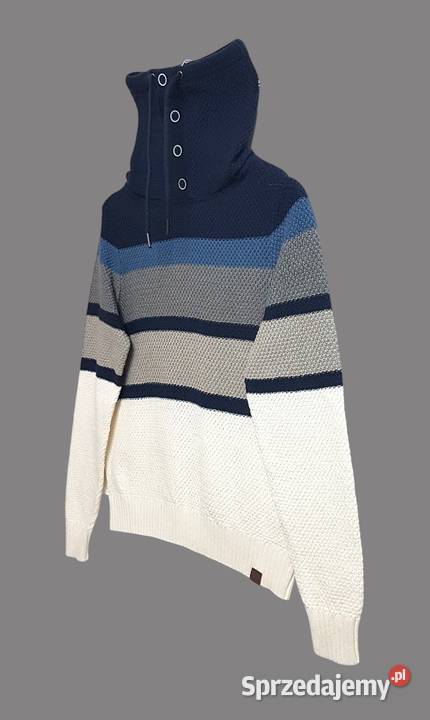 Damski bawełniany swetergolf w paski z długim Chrzanów