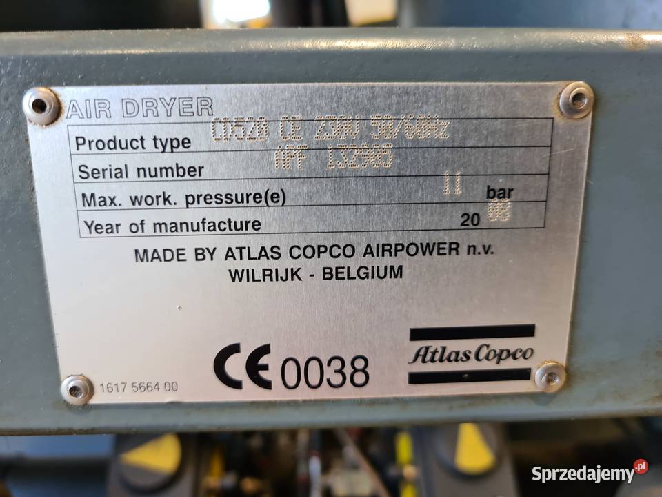 Osuszacz ziębniczy adsorpcyjny ATLAS COPCO CD Zduny