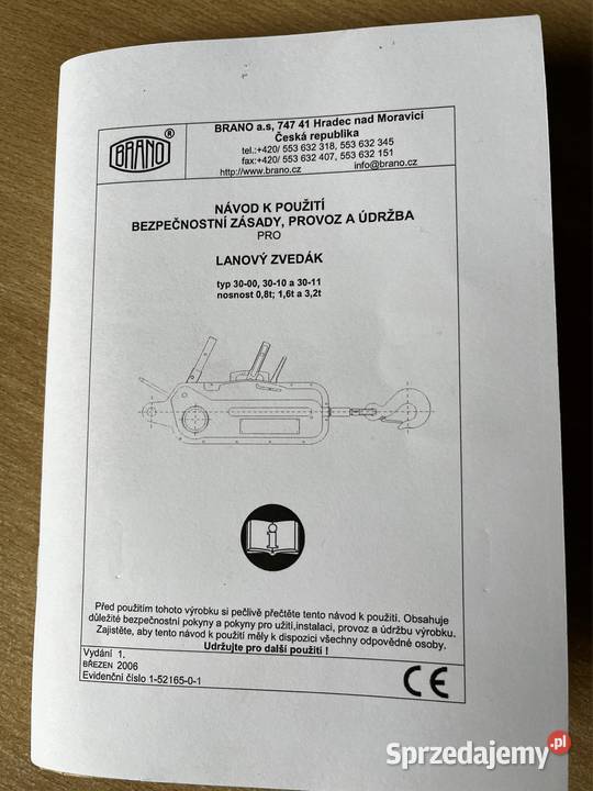 Wciągnik linowy linociąg BRANO 32t z liną Bytom