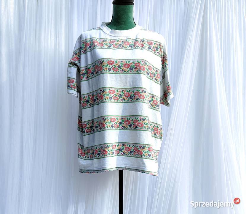 Bluzka tshirt Vero Moda oversize L 40 vintage krótki Bluzki i koszule