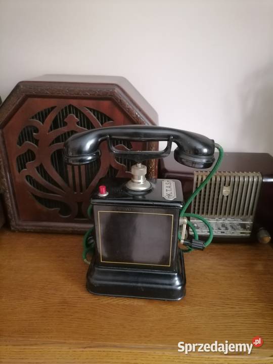 Stary telefon na korbę z lat 30 tych Kraków sprzedam