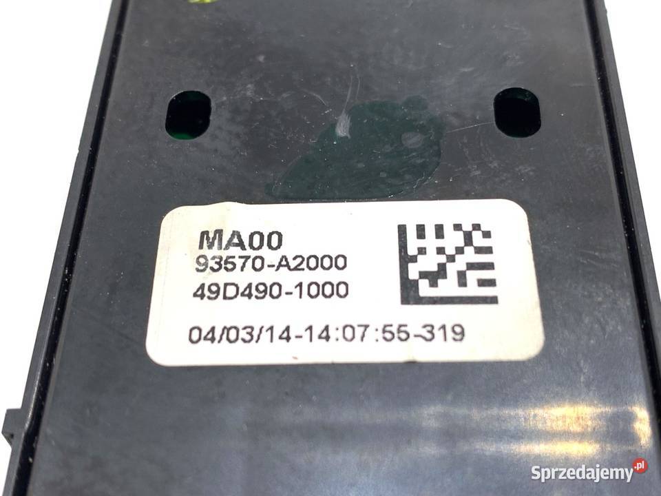 PRZEŁĄCZNIK SZYB KIA CEED 93570A2000 1218 Kombi osobowe Mechanizmy opuszczania szyb