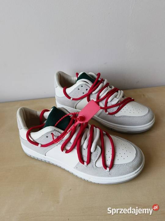 Wyprzedaż Sneakersy damskie białoszare z Gdynia