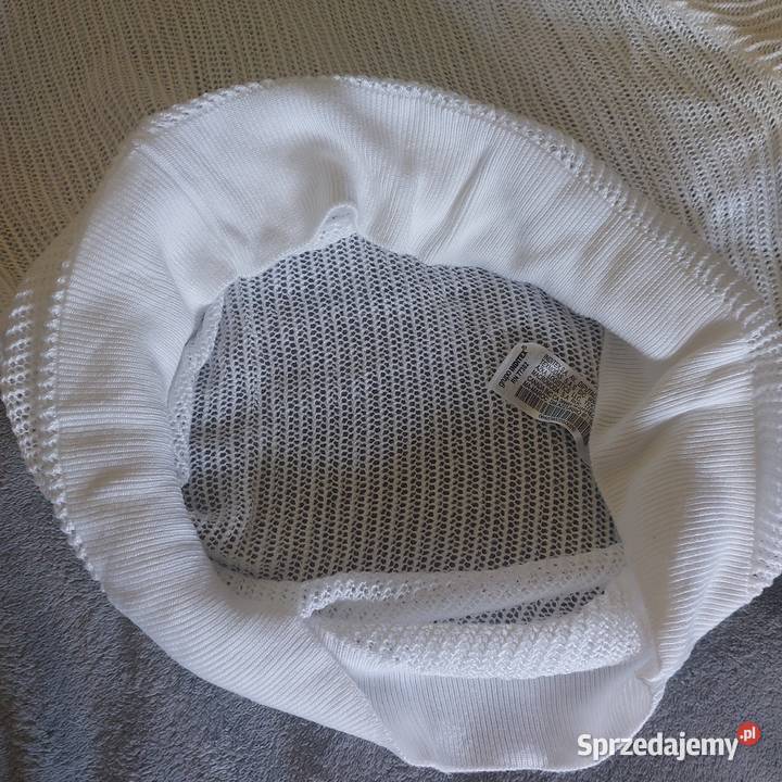 Sweter azurkowy biały Józefów Roztoczański