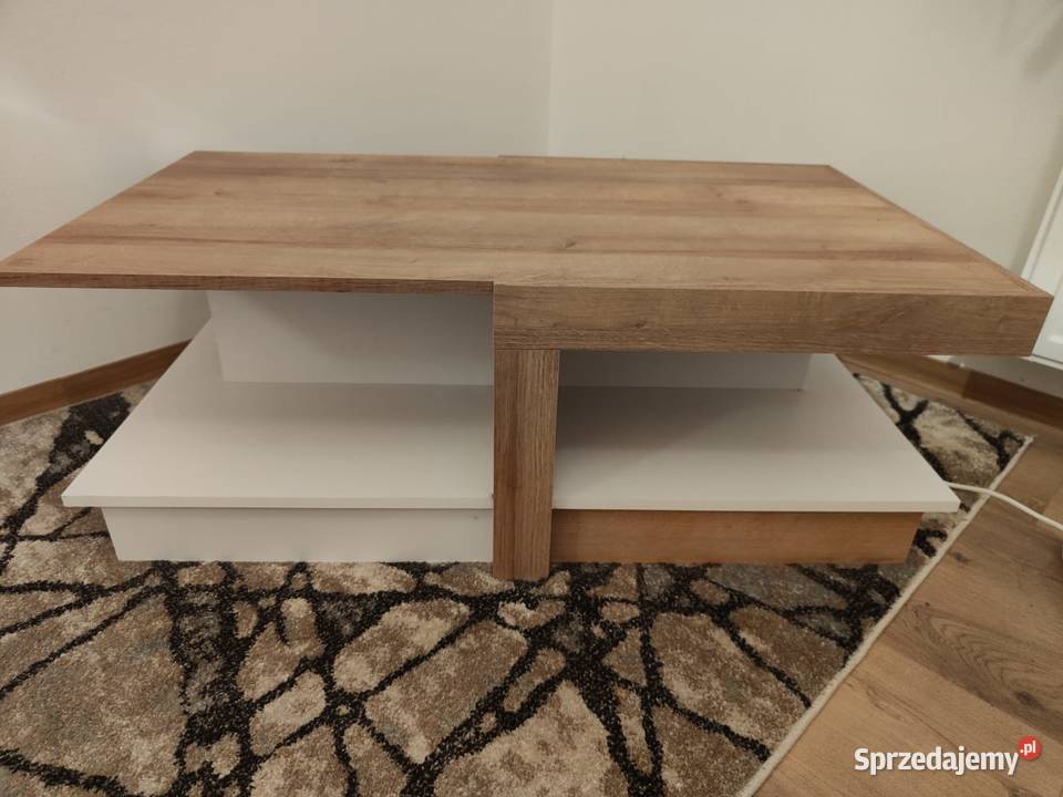 Beżowobiały stolik 40cm wielkopolskie Kobylin
