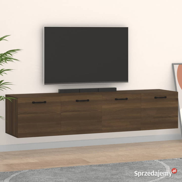 Szafki wiszące 2 brązowy dąb 60x365x35 WM3115643 mazowieckie Warszawa