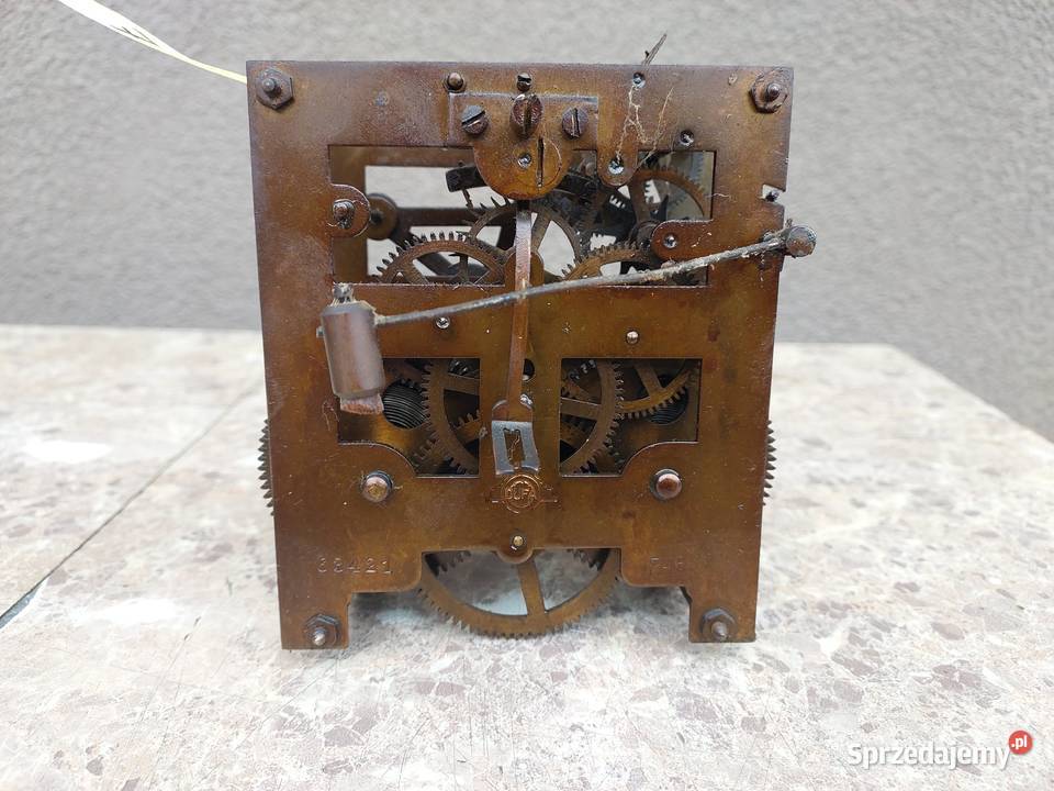 712 Mechanizm starego zegara ściennego Dufa P46 Tczew