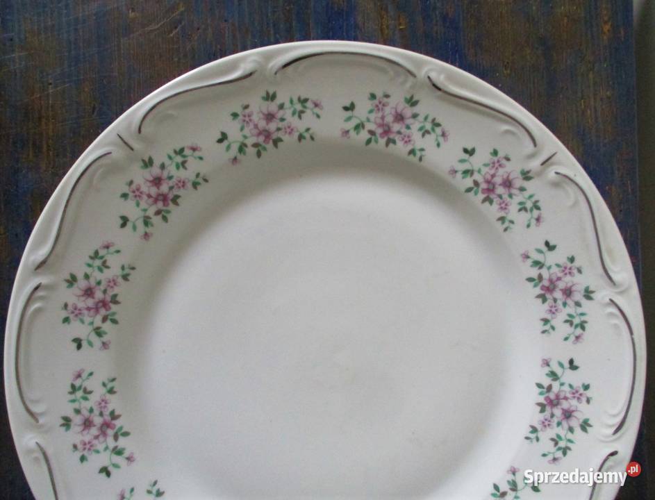 Duży Talerz BOGUCICE Porcelana PRL 325 Porcelana i szkło Nieporęt sprzedam