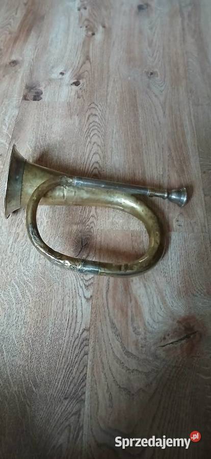 Stara trąbka sygnalowa blaszane małopolskie Kraków