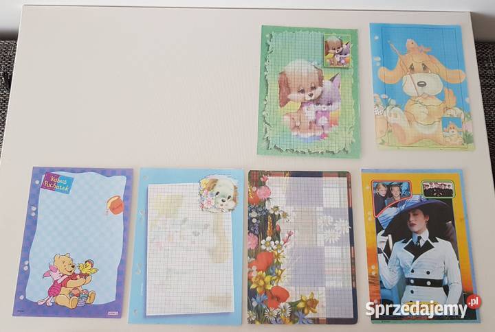 Karteczki kolekcjonerskie do segregatorów różne