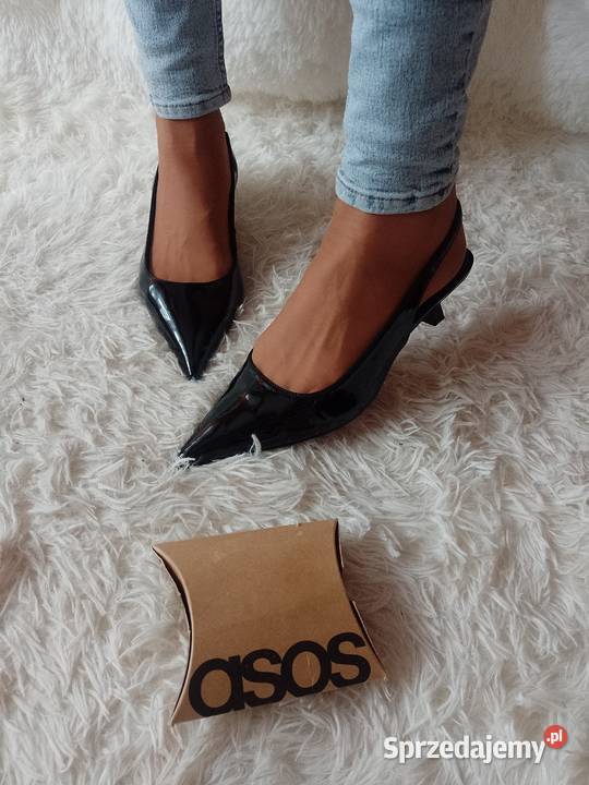 41 ASOS Design Czarne czółenka wieczorowe z Kraków