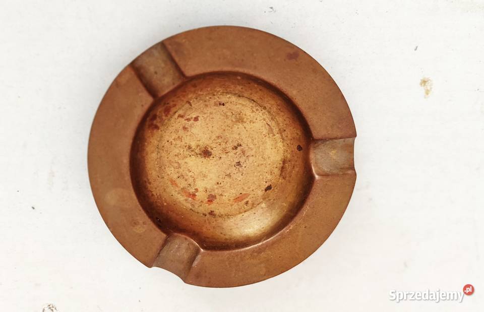 Stara mosiężna popielniczka Gdańsk