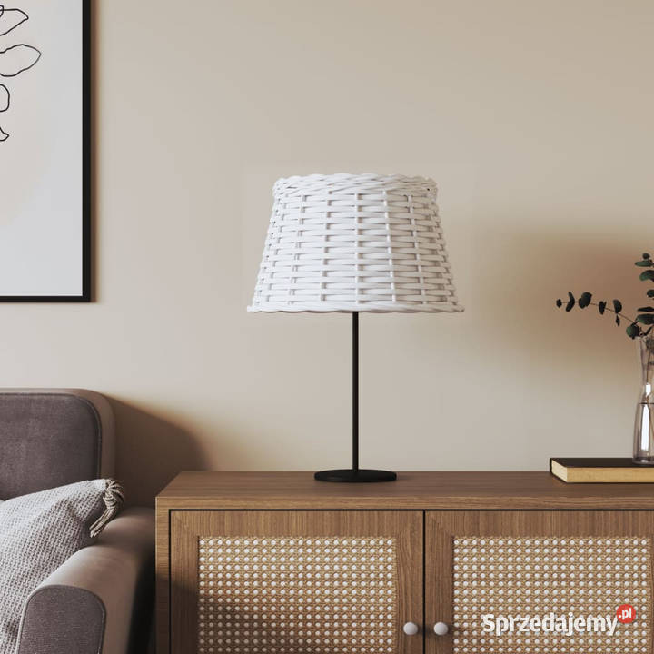 Klosz do lampy biały 38x23 wiklina WM364384 mazowieckie Warszawa