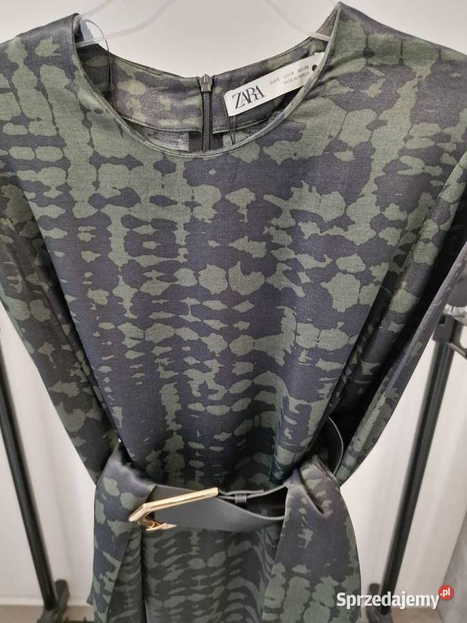 Sukienka Zara Zielono czarna Xs S Zara Żywiec