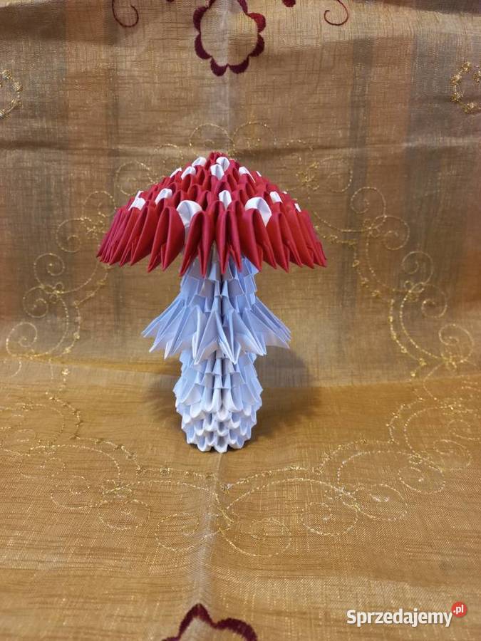Muchomor grzyb origami rękodzieło jesienna lubelskie Puławy