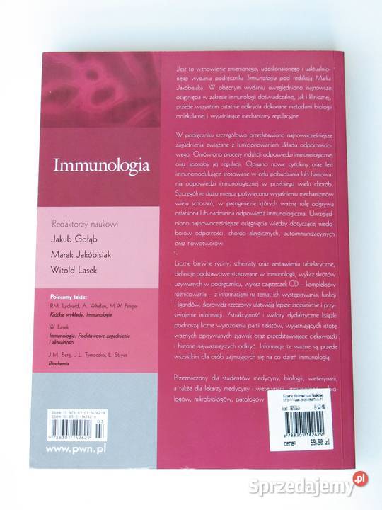 Immunologia Jakub Gołąb Marek Jakubisiak Witold